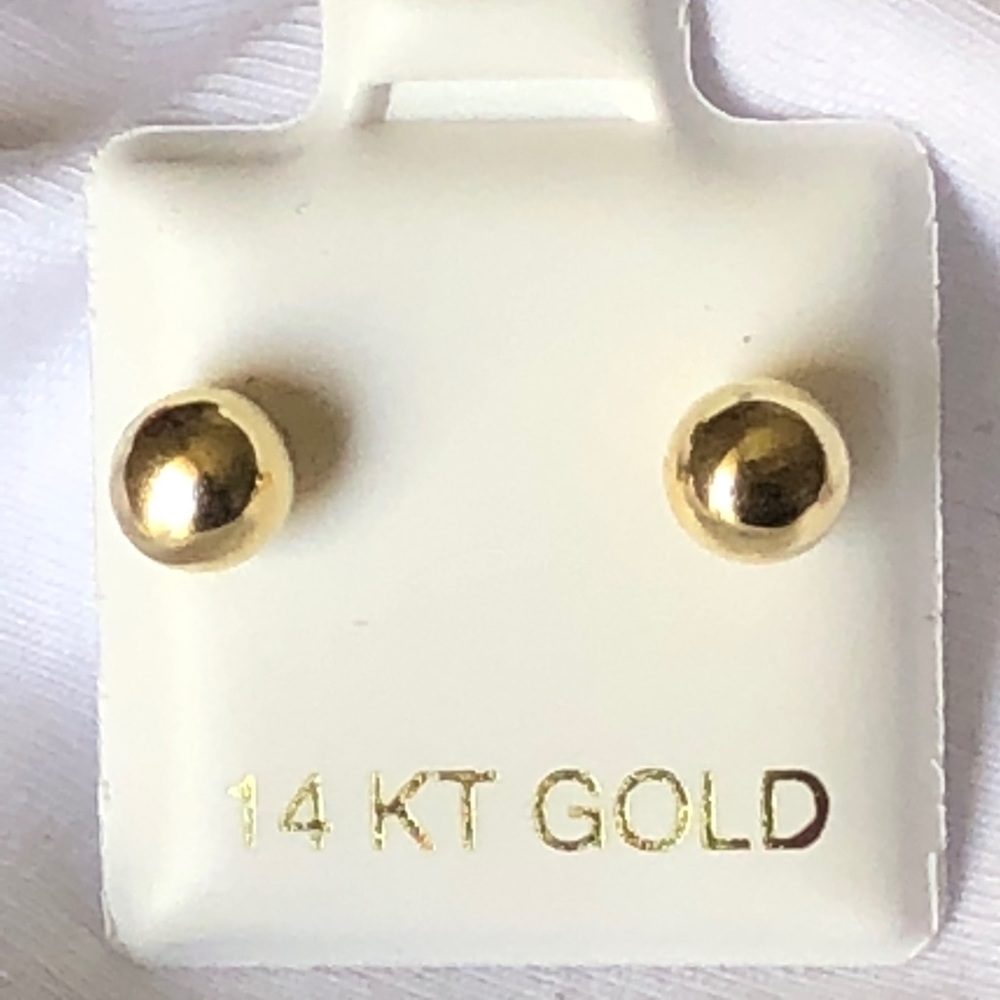 ⚡️sale⚡️💥🔥14k solid gold earring 6mm $79 only